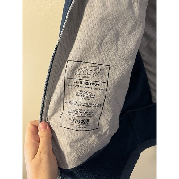 La Sportiva Jacket Coat Kopak Hoody M Mens Blue Full Zip Gorpcore Outdoor Climb - Picture 6 of 12